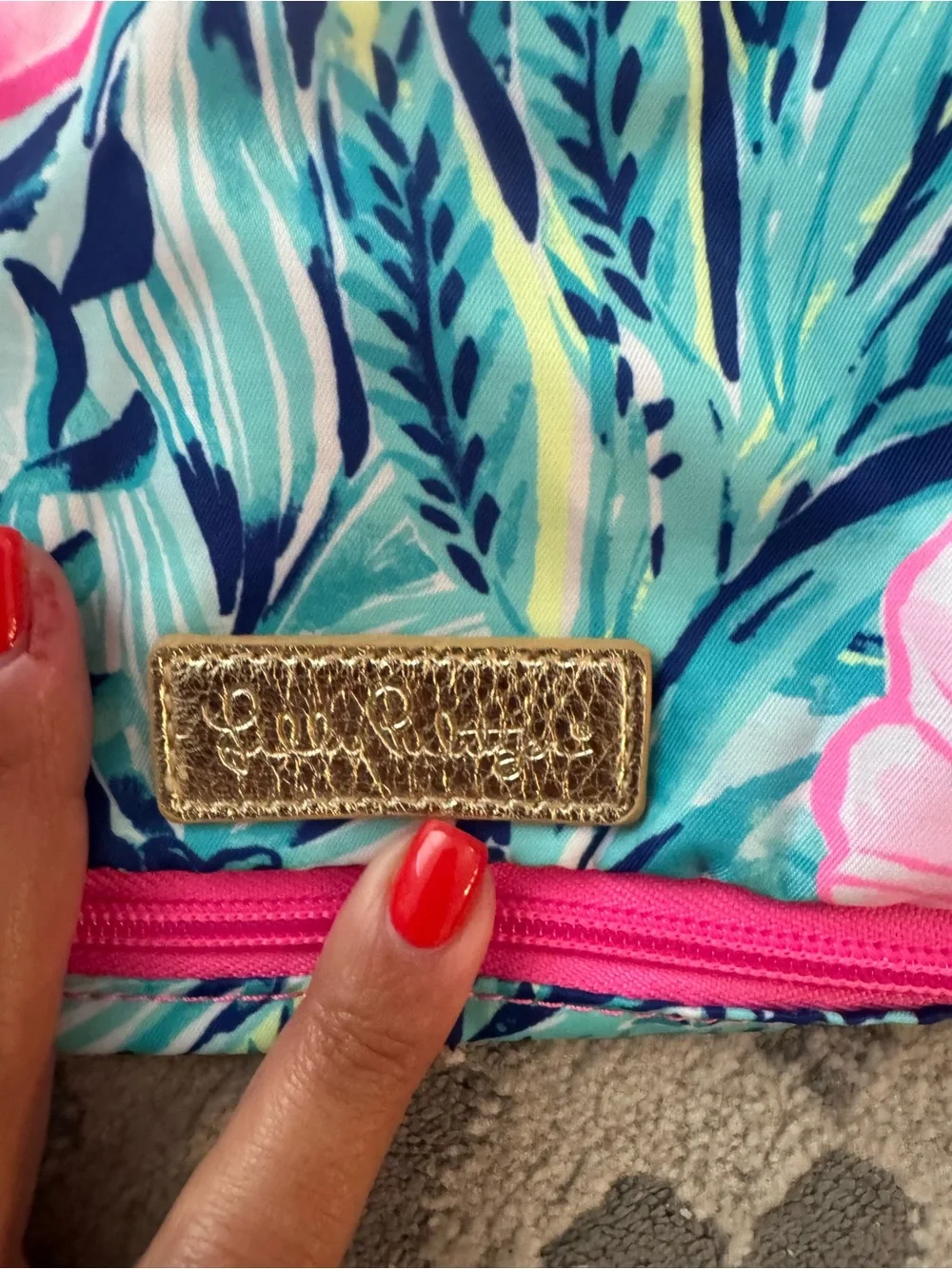 Lilly Pulitzer Pink Floral Packing Cubes - Travel Organizer Set
